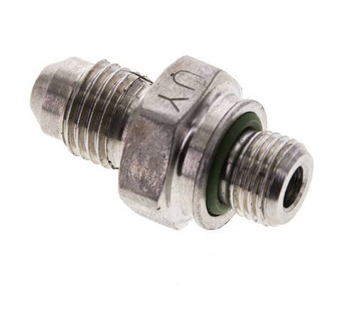 Espiga doble JIC M10 X 1 x UNF 7/16''-20 Acero inoxidable FKM 310bar (4355.5psi)