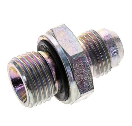 JIC Double Nipple M16 X 1.5 x UNF 9/16''-18 Steel NBR 275bar (3863.75psi)