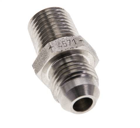 JIC Double Nipple UNF 9/16''-18 x 1/4'' NPT Stainless Steel 275bar (3863.75psi)