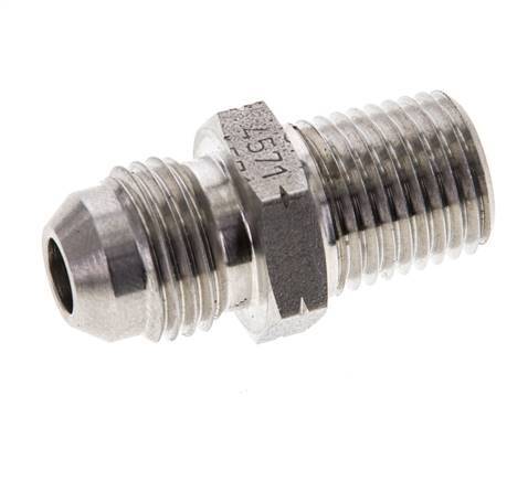 JIC Double Nipple UNF 9/16''-18 x 1/4'' NPT Stainless Steel 275bar (3863.75psi)