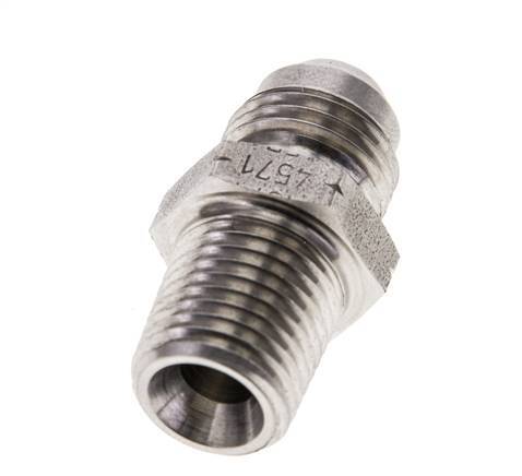 JIC Double Nipple UNF 9/16''-18 x 1/4'' NPT Stainless Steel 275bar (3863.75psi)
