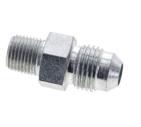 JIC Double Nipple UNF 1/2''-20 x 1/8'' NPT Steel 275bar (3863.75psi) [2 Pieces]