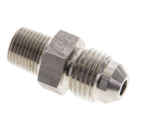 JIC Double Nipple UNF 1/2''-20 x 1/8'' NPT Stainless Steel 275bar (3863.75psi)