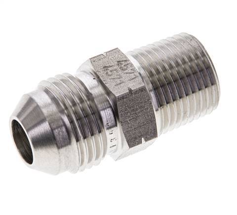 JIC Double Nipple UNF 3/4''-16 x 3/8'' NPT Stainless Steel 210bar (2950.5psi)