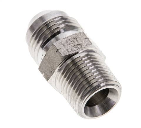 JIC Double Nipple UNF 3/4''-16 x 3/8'' NPT Stainless Steel 210bar (2950.5psi)
