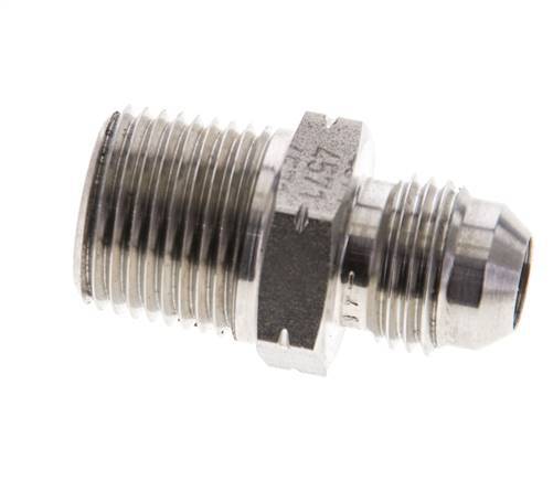 JIC Double Nipple UNF 9/16''-18 x 3/8'' NPT Stainless Steel 210bar (2950.5psi)