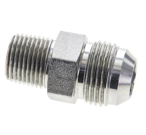 JIC Double Nipple UN 1-1/16''-12 x 1/2'' NPT Steel 210bar (2950.5psi)