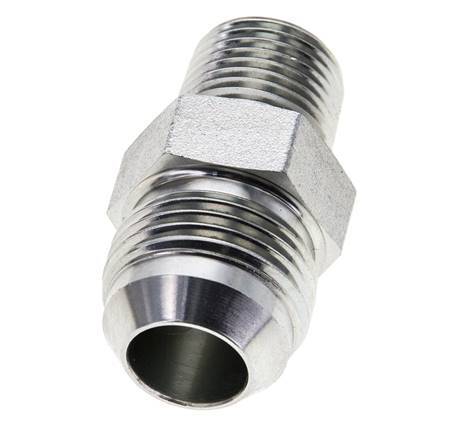 JIC Double Nipple UN 1-1/16''-12 x 1/2'' NPT Steel 210bar (2950.5psi)