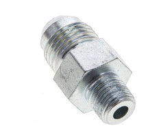 JIC Double Nipple UNF 9/16''-18 x 1/8'' NPT Steel 275bar (3863.75psi) [2 Pieces]