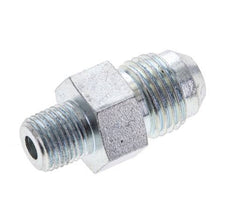 JIC Double Nipple UNF 9/16''-18 x 1/8'' NPT Steel 275bar (3863.75psi) [2 Pieces]