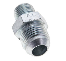 JIC Double Nipple UNF 7/8''-14 x 3/8'' NPT Steel 210bar (2950.5psi) [2 Pieces]