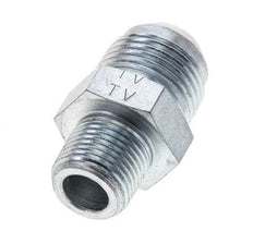 JIC Double Nipple UNF 7/8''-14 x 3/8'' NPT Steel 210bar (2950.5psi) [2 Pieces]