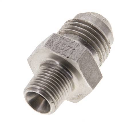 JIC Double Nipple UNF 9/16''-18 x 1/8'' NPT Stainless Steel 275bar (3863.75psi)