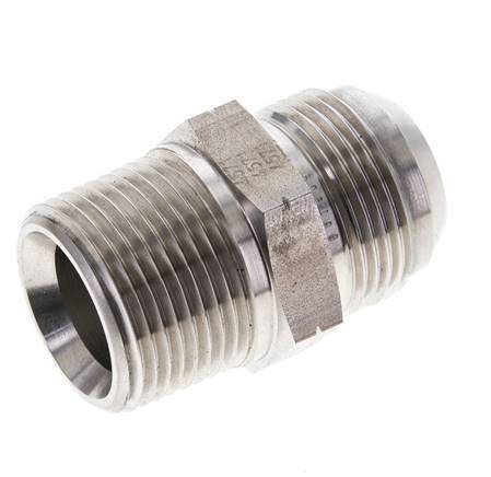 JIC Double Nipple UN 1-5/16''-12 x 1'' NPT Stainless Steel 140bar (1967.0psi)
