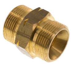 Double Nipple G1 1/4'' Male x Male Left Hand Brass 16bar (224.8psi) 46mm Hex