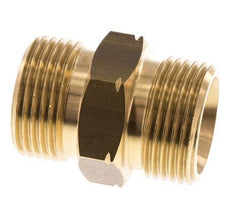 Double Nipple G1'' Male x Male Left Hand Brass 16bar (224.8psi) 36mm Hex