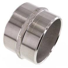 Double Nipple G4'' Stainless Steel Flat Seal 16bar (224.8psi) 117mm Hex