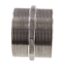 Double Nipple G3'' Stainless Steel Flat Seal 16bar (224.8psi) 92mm Hex