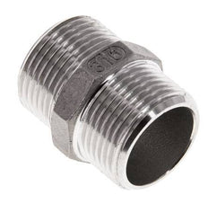 Espiga doble G3/4'' Acero inoxidable Junta plana 16bar (224.8psi) 29mm Hex.