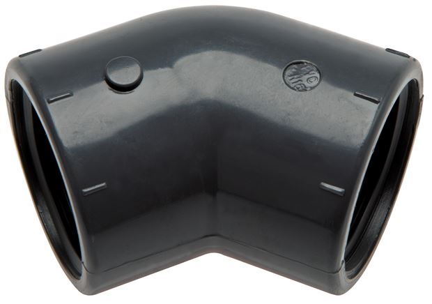 45deg Angled Fitting Rp1/2'' Female PVC-U 16bar (224.8psi) EN 1452-3 [2 Pieces]