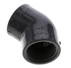 45deg Angled Fitting Rp1 1/4'' Female PVC-U 16bar (224.8psi) EN 1452-3 [2 Pieces]