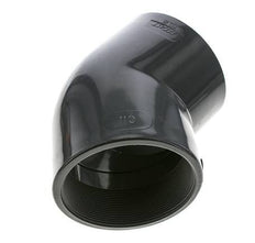 Racor acodado 45deg Rp4'' Hembra PVC-U 16bar (224.8psi) EN 1452-3