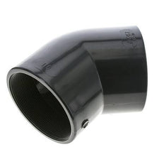 Racor acodado 45deg Rp4'' Hembra PVC-U 16bar (224.8psi) EN 1452-3