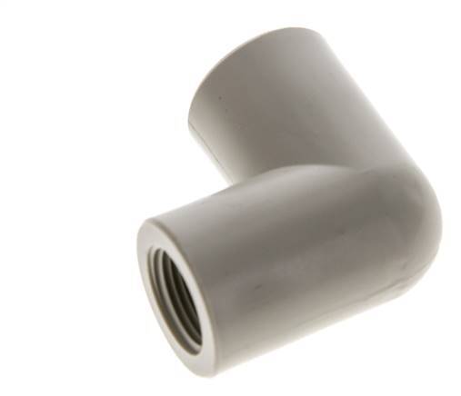 Racor acodado de 90 grados G3/8'' hembra Polipropileno (pp) 10bar (140,5psi) FDA