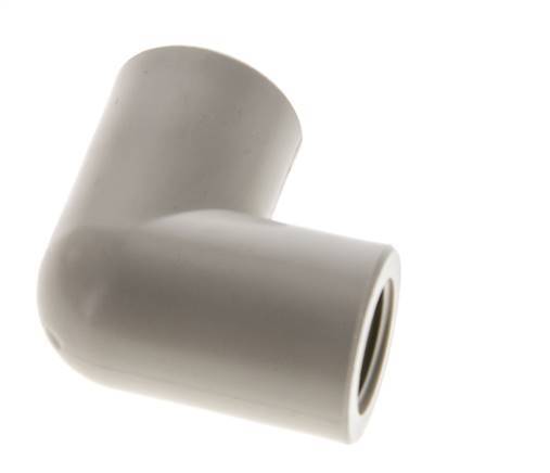 Racor acodado de 90 grados G3/8'' hembra Polipropileno (pp) 10bar (140,5psi) FDA