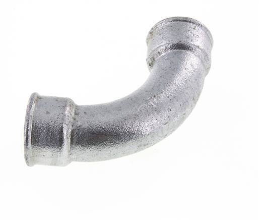 90deg Angled Fitting Rp1 1/2'' Female Long Cast Iron 25bar (351.25psi)