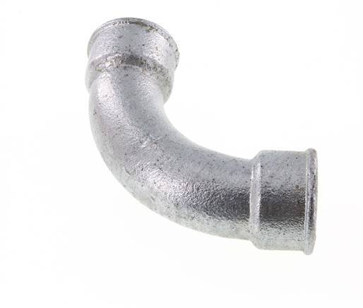 90deg Angled Fitting Rp1 1/2'' Female Long Cast Iron 25bar (351.25psi)