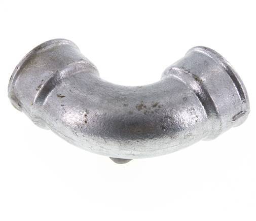 90deg Angled Fitting Rp2'' Female Short Cast Iron 25bar (351.25psi)