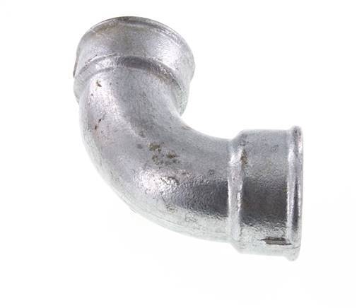 90deg Angled Fitting Rp2'' Female Short Cast Iron 25bar (351.25psi)
