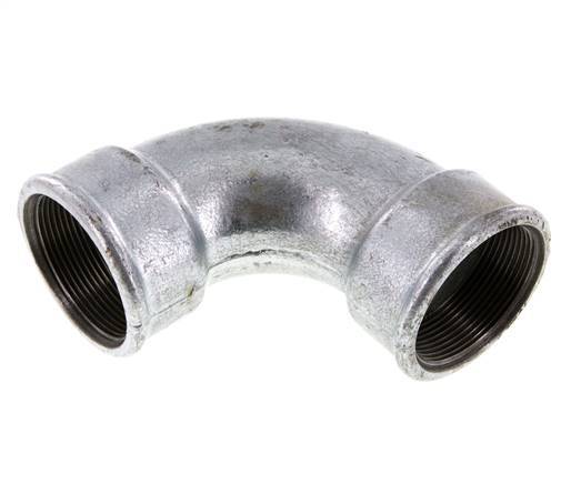 90deg Angled Fitting Rp2'' Female Short Cast Iron 25bar (351.25psi)
