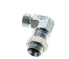 Racor acodado 90deg Pasamuros G3/4'' Acero alta presión 60° Cono 325bar (4566.25psi) Hidráulico