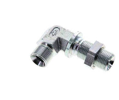 Racor acodado 90deg Pasamuros G3/8'' Acero alta presión 60° Cono 325bar (4566.25psi) Hidráulico
