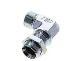 Racor acodado 90deg Pasamuros G1'' Acero alta presión 60° Cono 225bar (3161.25psi) Hidráulico
