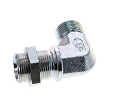 Racor acodado 90deg Pasamuros G1'' Acero alta presión 60° Cono 225bar (3161.25psi) Hidráulico