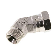 Racor Acodado 45deg G1/2'' Hembra x Macho Acero Inoxidable Alta Presión 60° Cono 300bar (4215.0psi) Hidráulico