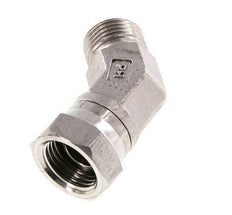 Racor Acodado 45deg G1/2'' Hembra x Macho Acero Inoxidable Alta Presión 60° Cono 300bar (4215.0psi) Hidráulico