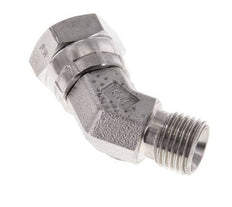 45deg Angled Fitting G1/4'' Female x Male High Pressure Stainless Steel 60° Cone 350bar (4917.5psi) Hydraulic