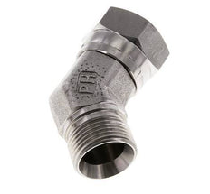 45deg Angled Fitting G3/4'' Female x Male High Pressure Stainless Steel 60° Cone 175bar (2458.75psi) Hydraulic