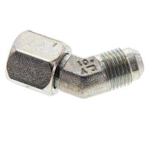 45deg JIC Angled Fitting UNF 9/16''-18 Male x Female Steel 275bar (3863.75psi)
