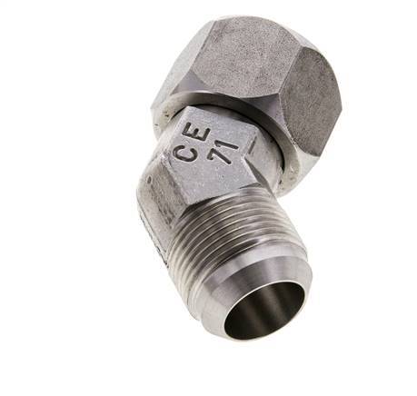 45deg JIC Angled Fitting UN 1-5/16''-12 Male x Female Stainless Steel 170bar (2388.5psi)