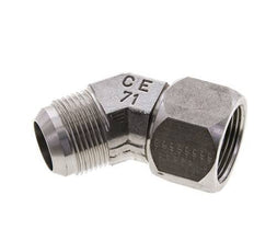 45deg JIC Angled Fitting UN 1-5/16''-12 Male x Female Stainless Steel 170bar (2388.5psi)