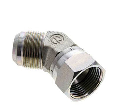 Racor acodado JIC 45deg UN 1-5/16''-12 Macho x Hembra Acero 170bar (2388.5psi)