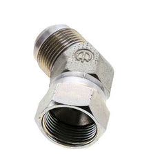 Racor acodado JIC 45deg UN 1-5/16''-12 Macho x Hembra Acero 170bar (2388.5psi)