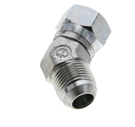 Racor acodado JIC 45deg UN 1-1/16''-12 Macho x Hembra Acero 210bar (2950.5psi)