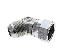 Racor acodado JIC 45deg UN 1-1/16''-12 Macho x Hembra Acero 210bar (2950.5psi)