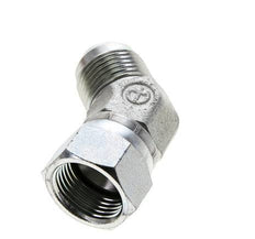 Racor acodado JIC 45deg UN 1-1/16''-12 Macho x Hembra Acero 210bar (2950.5psi)